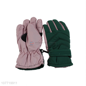 New ski gloves winter cold and warm outdoor gloves for children