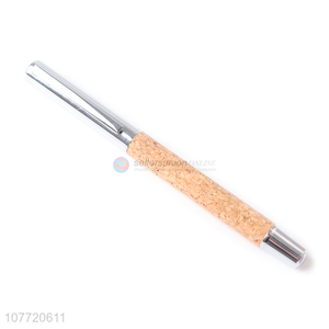 Good quality advertising wood color metal ball pens office ball-point pen