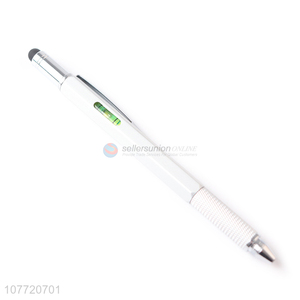 Factory price stationery rotating heavy metal ball pens with scale