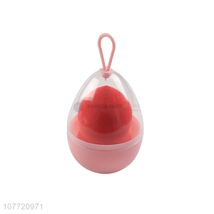 Unique Design Egg Box Drop Shape Cosmetic Powder Puff