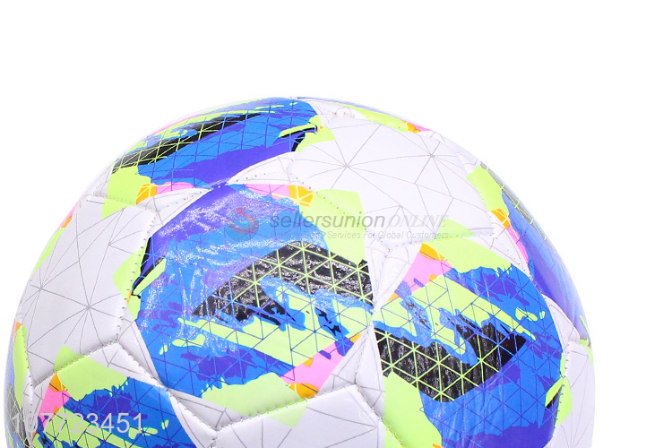 Latest arrival custom No. 5 football veneer pattern football