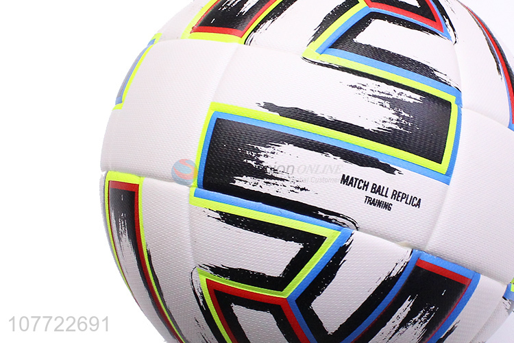 Unique design No. 5 football campus graffiti leather football