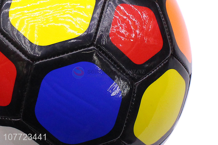 Unique design No. 5 ball color honeycomb laminated football