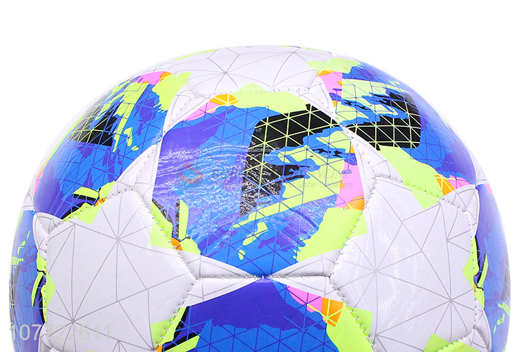 Latest arrival custom No. 5 football veneer pattern football