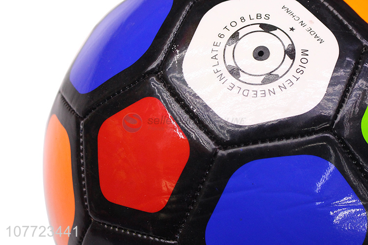 Unique design No. 5 ball color honeycomb laminated football