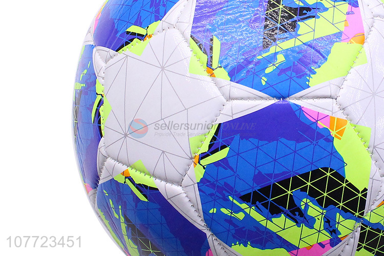 Latest arrival custom No. 5 football veneer pattern football