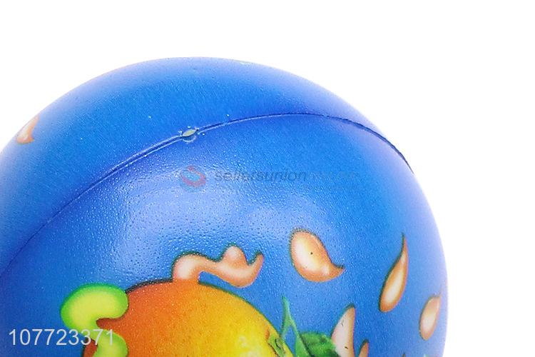 Wholesale orange fruit ball elastic toy ball for children