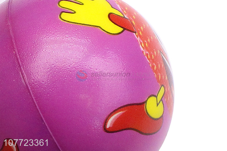 Hot selling strawberry purple ball children bouncing ball
