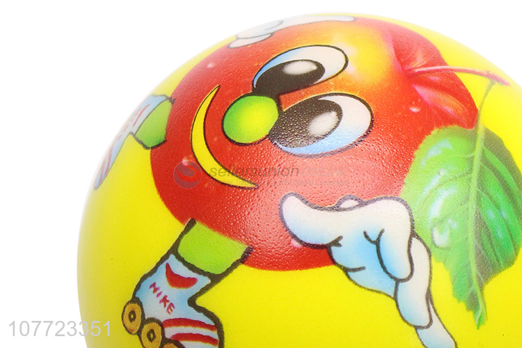 Cartoon beach ball with fruit pattern for children