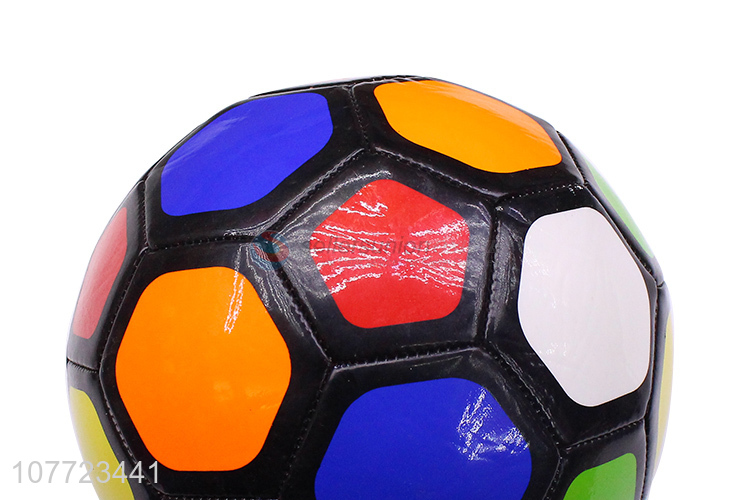 Unique design No. 5 ball color honeycomb laminated football