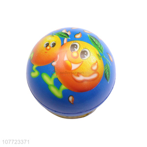 Wholesale orange fruit ball elastic toy ball for children