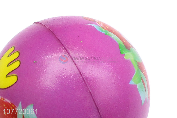 Hot selling strawberry purple ball children bouncing ball