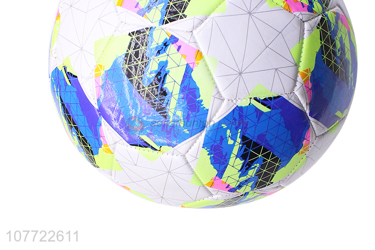 Latest arrival custom No. 5 football veneer pattern football