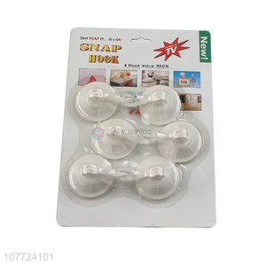 Competitive price 6 pieces vacuum sealess heavy duty suction cup hook