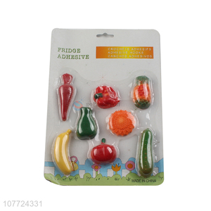 New arrival creative 3D fruit vegetable fridge magnet for home decoration
