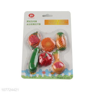 Good quality 3D vegetable fruit fridge magnet tourist travel souvenir