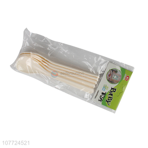 Good quality 5 pieces food grade disposable plastic spoon for restaurant