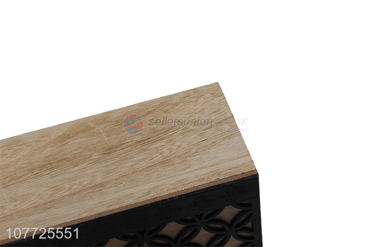 Hot Selling Vintage Wooden Tissue Box For Home Decoration