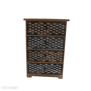 Newest Desktop Decoration Mini Storage Cabinet Wooden Storage Box