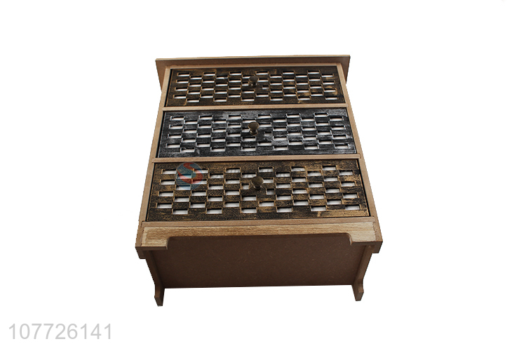 New Design Mini Wooden Three Drawer Storage Cabinets