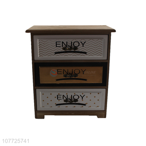 High Quality Desktop <em>Organizers</em> Wooden Storage Drawer Cabinet