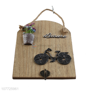 New Design Home Decoration Wooden Hanging Board With Hooks