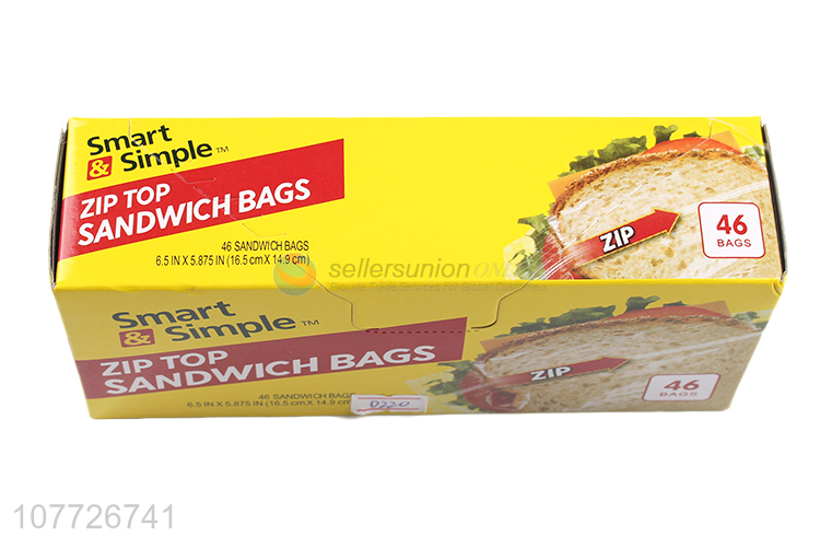 Best selling good quality reclosable sandwich bag