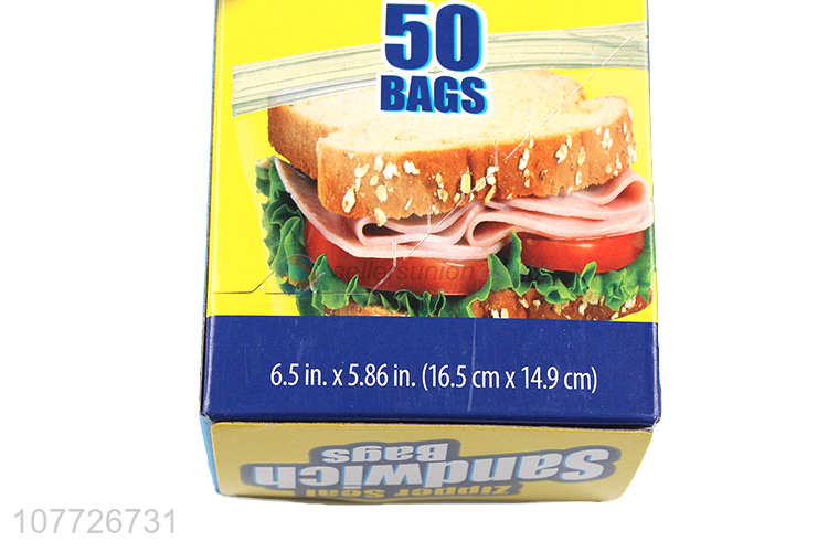 Good selling zipper seal sandwich bags with cheap price