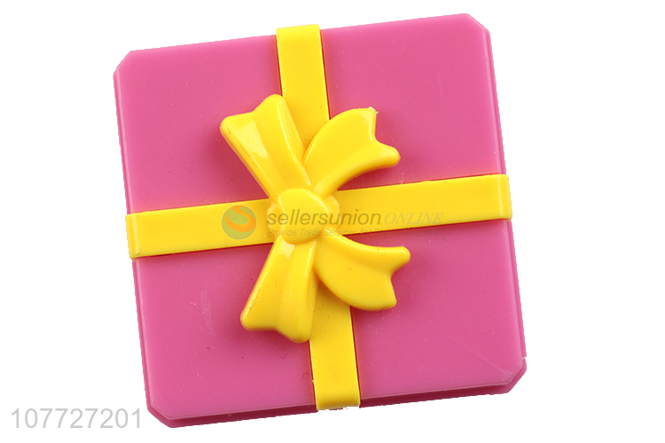 High quality gift box shape sharpener 2 holes plastic pencil sharpener