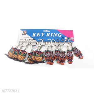 Top seller custom printing pvc owl key chain bag pendant gift