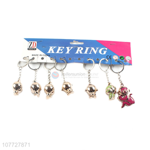 Top seller 3d pvc monkey key chain animal key ring cute bag pendant