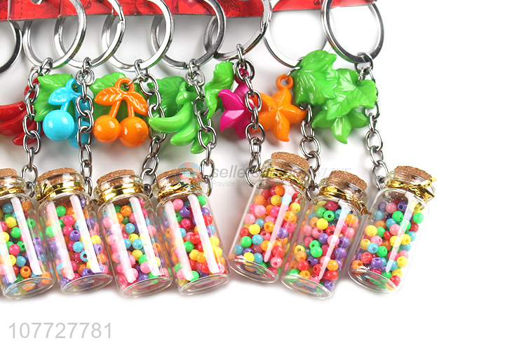 New products washing bottle key chain washing bottle key ring for girls