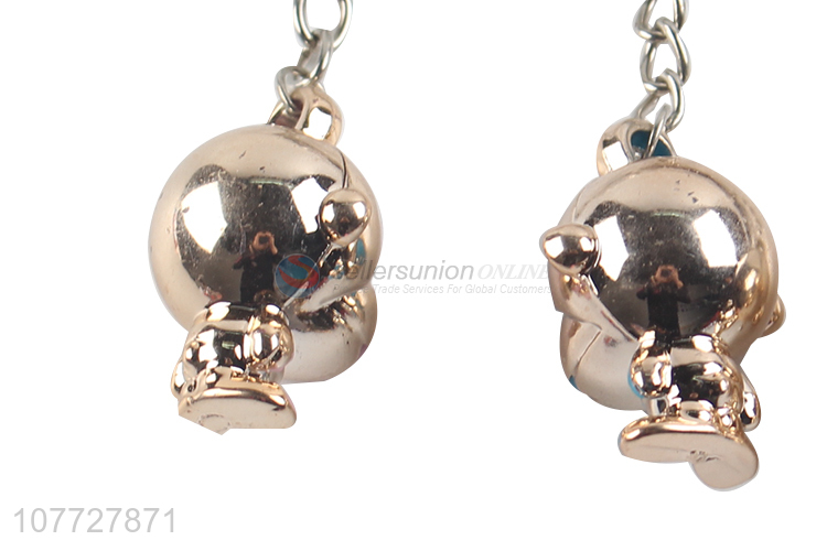 Top seller 3d pvc monkey key chain animal key ring cute bag pendant