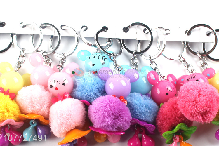 Recent products cute bear shape acrylic key chain bag pendants