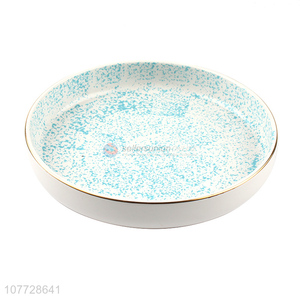 New style household kitchen tableware inkjet ceramic soup plate