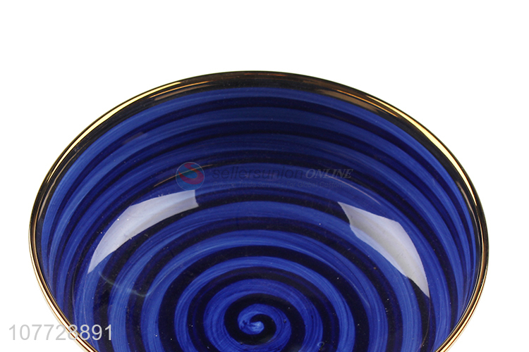 Creative design kitchen tableware decoration daily soup bowl round bowl