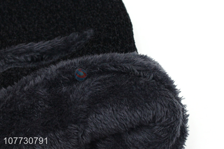 High quality men winter hat fleece lined hood balaclava for skiing and hiking