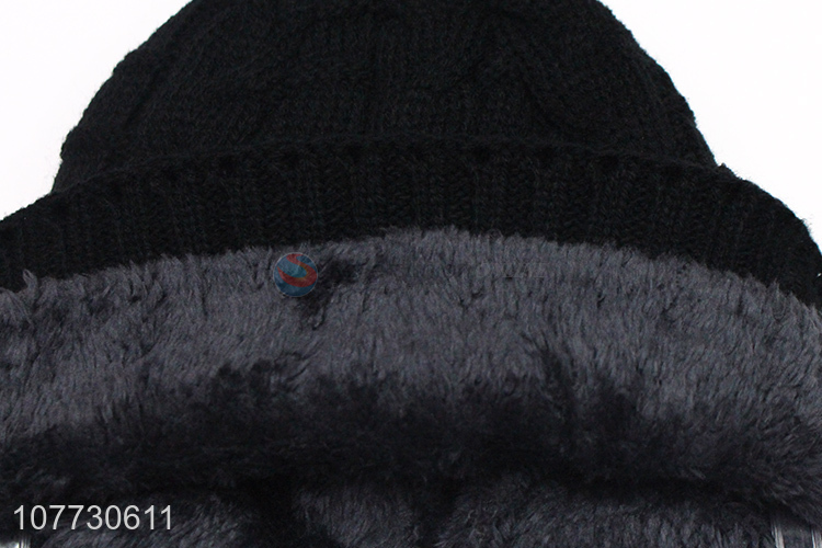 Top seller winter sport hat fleece lined beanie hat for men