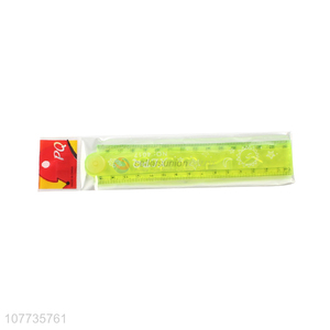 Factory price plastic straight ruler plastic drawing ruler for kids