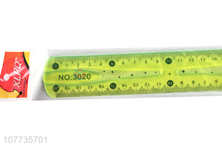 High quality plastic straight ruler student ruler for drawing