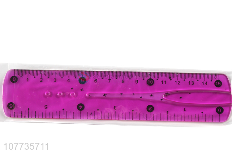 Wholesale utility office stationery plastic straight ruler for student
