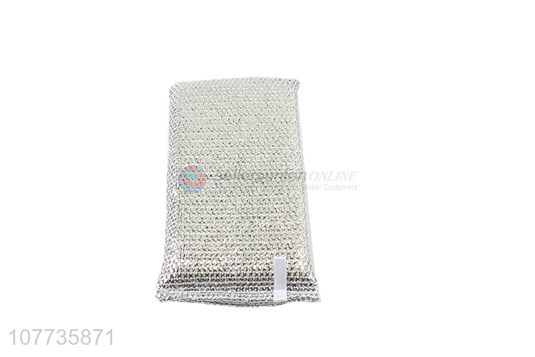 Wholesale household cleaning cloth kitchen silver screen scouring pad