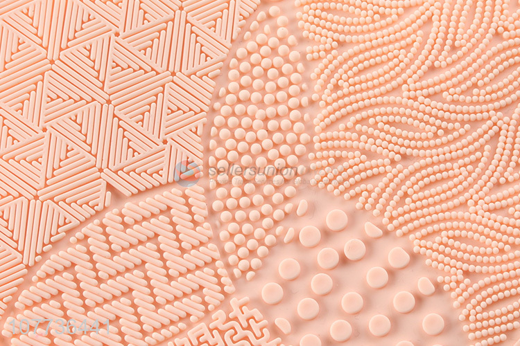 New product heart shape makeup brush silicone cleaning mat cosmetic tool cleaner