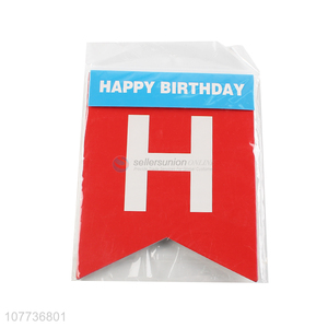 Factory direct sale happy birthday pull flag birthday banner flag