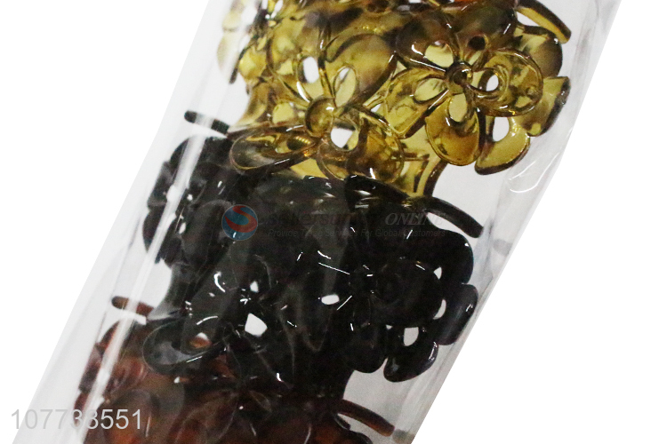Best Quality Flower Design Plastic Hair Claw Clip Cheap Hairpin