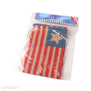 Creative linen <em>flag</em> pendant tie-dye <em>flag</em> decoration strip