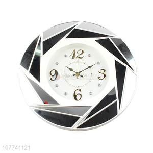Best Sale Round Hanging Clock Modern Wall Clocks With Diamonds