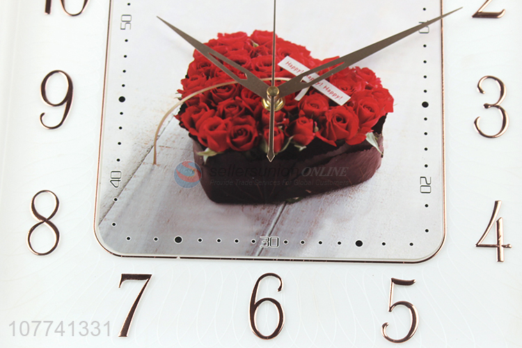 Newest Home Decoration Wall Clocks Square Hanging Clocks