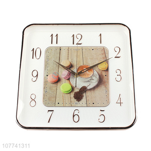 Best Selling Dining Room Decorative Hanging Wall Clock Square Clock