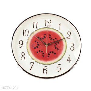 Latest Fruit Pattern Wall Clock Decorative Hanging Clock